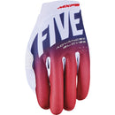 FIVE MXF-2 EVO SPLIT WHITE, RED & BLUE GLOVES
