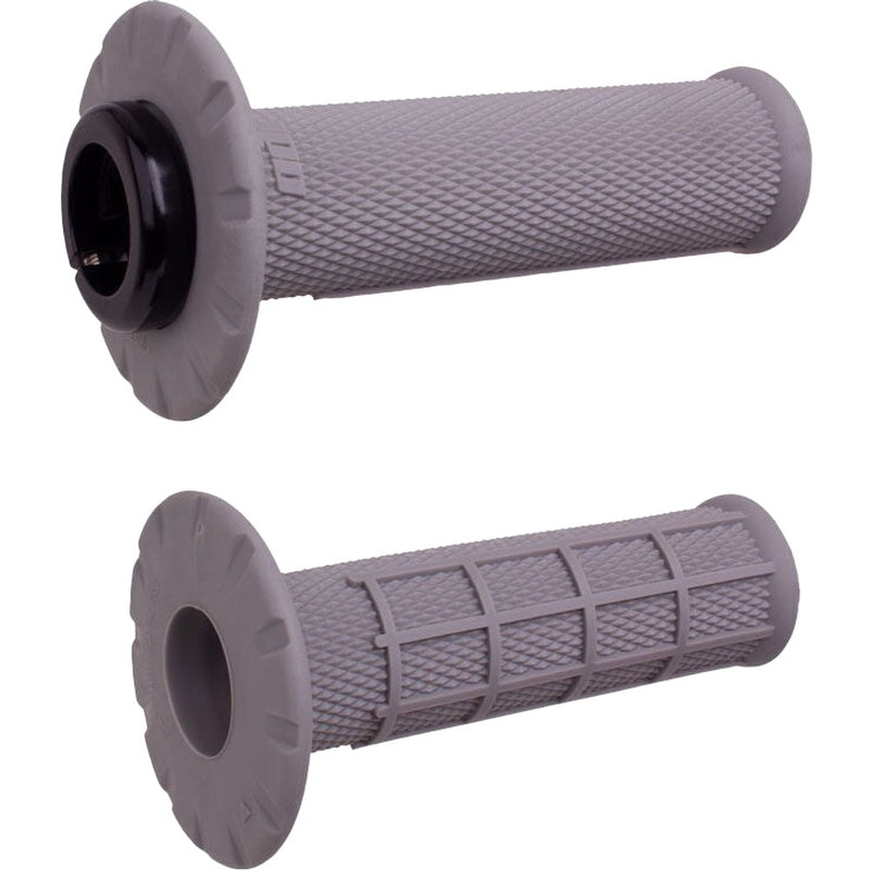 ODI UNIVERSAL GREY HALF WAFFLE LOCK ON GRIPS