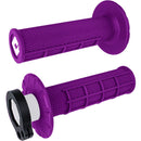 ODI PURPLE V2 MX HALF WAFFLE LOCK ON GRIPS