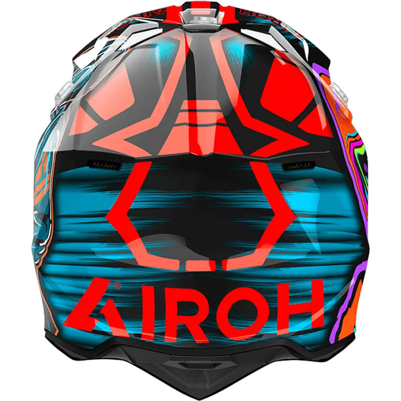 AIROH WRAAAP CYBER GLOSS ORANGE HELMET