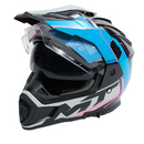 CF MOTO BLACK, BLUE & PINK ADVENTURE HELMET