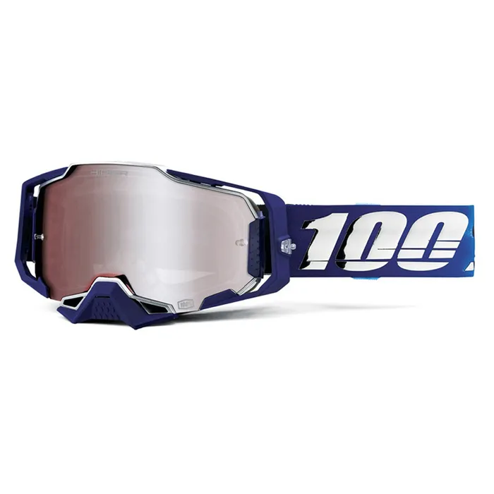 100% ARMEGA NOVEL GOGGLES WITH SILVER MIRROR HIPER LENS