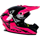 RXT A727 SECTOR WRATH GLOSS BLACK & MAGENTA HELMET