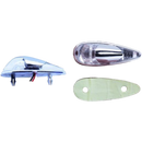 MCS MICRO TEARDROP F/MOUNT IND CHROME (PAIR)