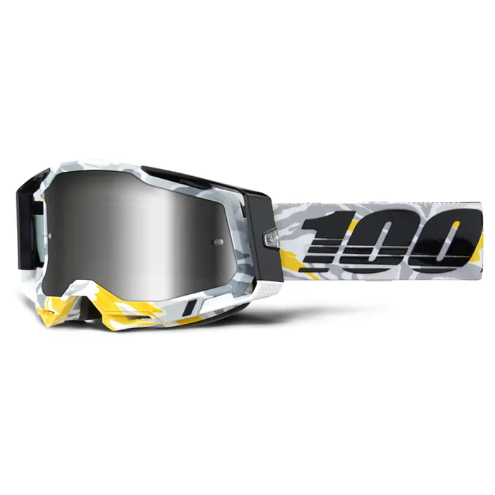 100% RACECRAFT 2 KORB GOGGLES WITH SILVER MIRROR LENS