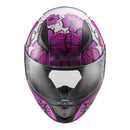 LS2 FF353 RAPID II POPPIES PINK HELMET