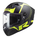 LS2 FF805C THUNDER MATTE & HI-VIS YELLOW CARBON HELMET