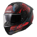 LS2 FF808 STREAM II JUNGLE MATTE BLAK, PINK & BLUE HELMET