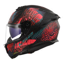 LS2 FF808 STREAM II JUNGLE MATTE BLAK, PINK & BLUE HELMET