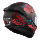 LS2 FF808 STREAM II JUNGLE MATTE BLAK, PINK & BLUE HELMET