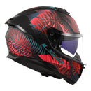 LS2 FF808 STREAM II JUNGLE MATTE BLAK, PINK & BLUE HELMET