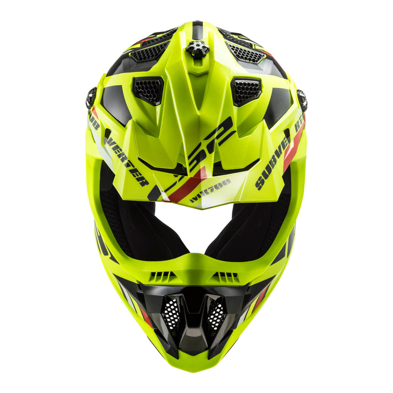 LS2 MX700 SUBVERTER EVO STOMP HI-VIS YELLOW & BLACK HELMET