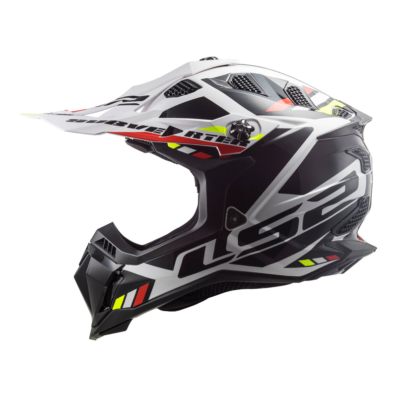 LS2 MX700 SUBVERTER EVO II STOMP WHITE & BLACK HELMET