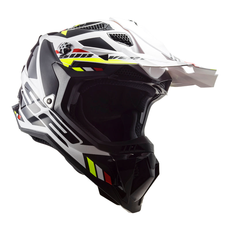 LS2 MX700 SUBVERTER EVO II STOMP WHITE & BLACK HELMET