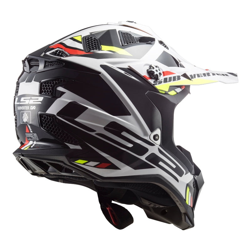 LS2 MX700 SUBVERTER EVO II STOMP WHITE & BLACK HELMET