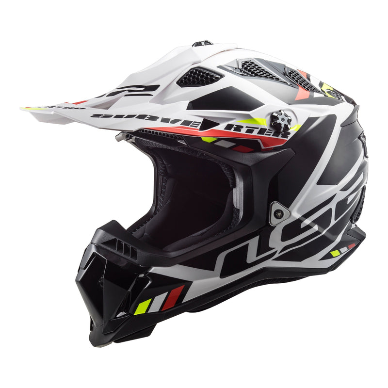 LS2 MX700 SUBVERTER EVO II STOMP WHITE & BLACK HELMET