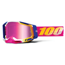 100% RACECRAFT 2 MISSION GOGGLES WITH PINK MIRROR LENS