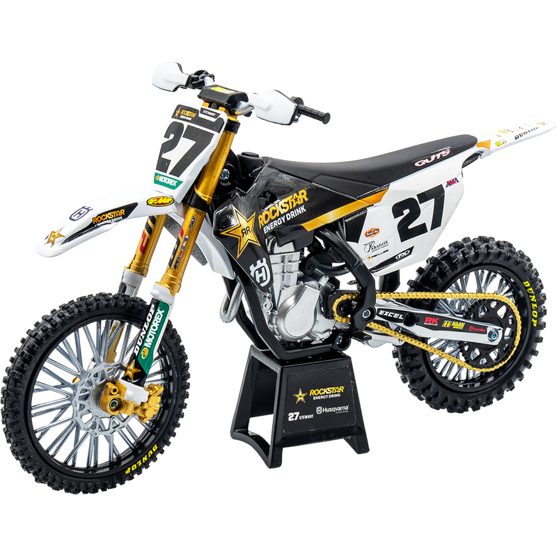 NEWRAY TOYS HUSQVARNA FC450 ROCKSTAR ENERGY STEWART 1:12 SCALE REPLICA