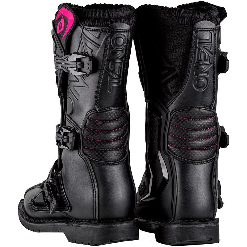 ONEAL 2025 RIDER PRO BLACK & PINK KIDS BOOTS