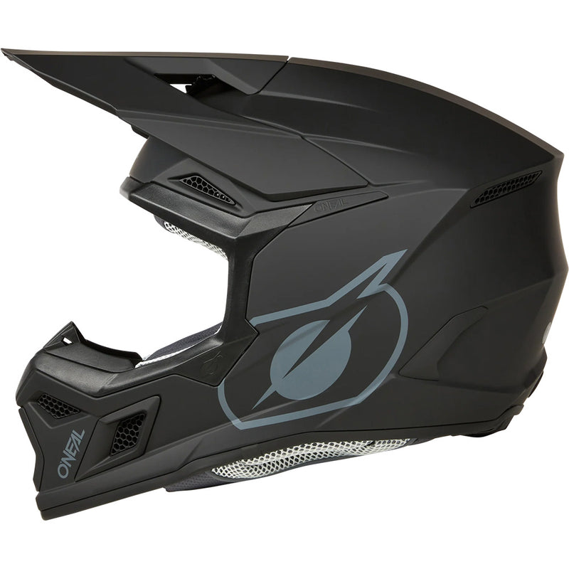 ONEAL 2025 3 SERIES SOLID BLACK HELMET