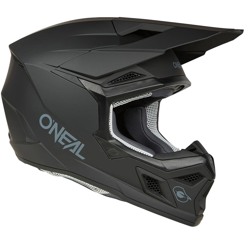 ONEAL 2025 3 SERIES SOLID BLACK HELMET