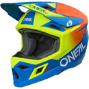ONEAL 2026 3 SERIES SOLID BLUE & NEON YELLOW KIDS HELMET