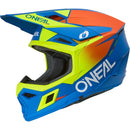 ONEAL 2026 3 SERIES SOLID BLUE & NEON YELLOW KIDS HELMET