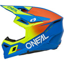 ONEAL 2026 3 SERIES SOLID BLUE & NEON YELLOW KIDS HELMET