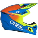 ONEAL 2026 3 SERIES SOLID BLUE & NEON YELLOW KIDS HELMET