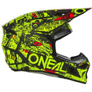 ONEAL 2026 3 SERIES ATTACK BLACK & NEON YELLOW KIDS HELMET