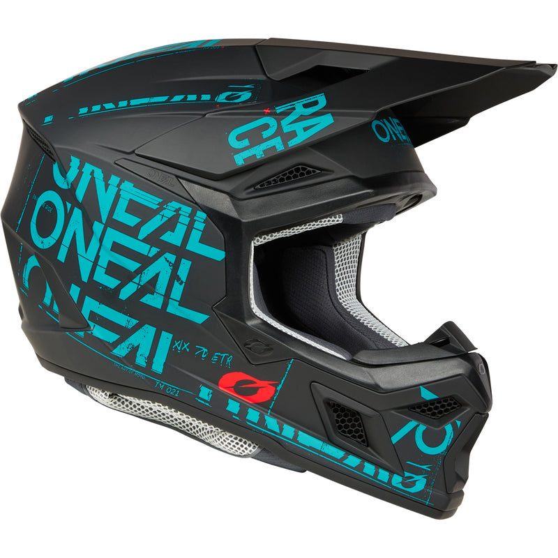 ONEAL 2025 3 SERIES STATIC BLACK & TEAL HELMET