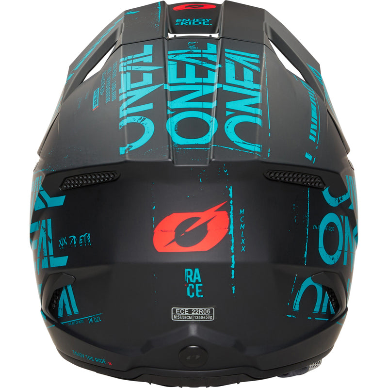 ONEAL 2025 3 SERIES STATIC BLACK & TEAL HELMET