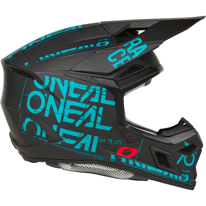 ONEAL 2025 3 SERIES STATIC BLACK & TEAL HELMET