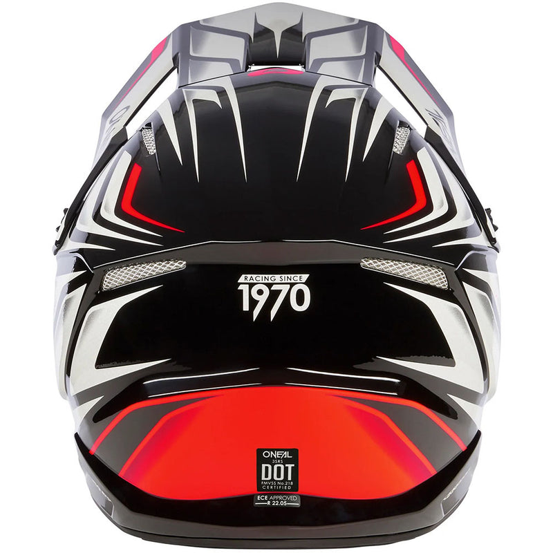 ONEAL 2024 3 SERIES VERTICAL BLACK & WHITE HELMET