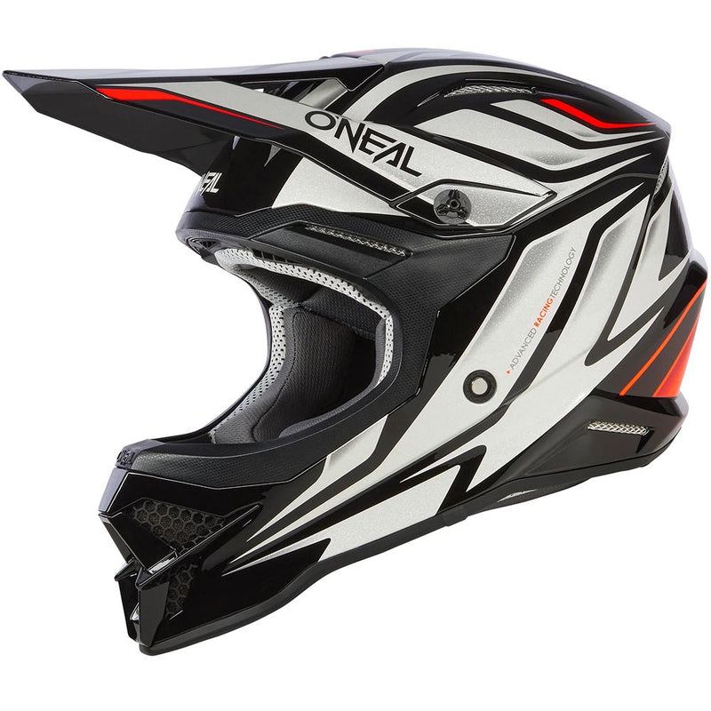 ONEAL 2024 3 SERIES VERTICAL BLACK & WHITE HELMET