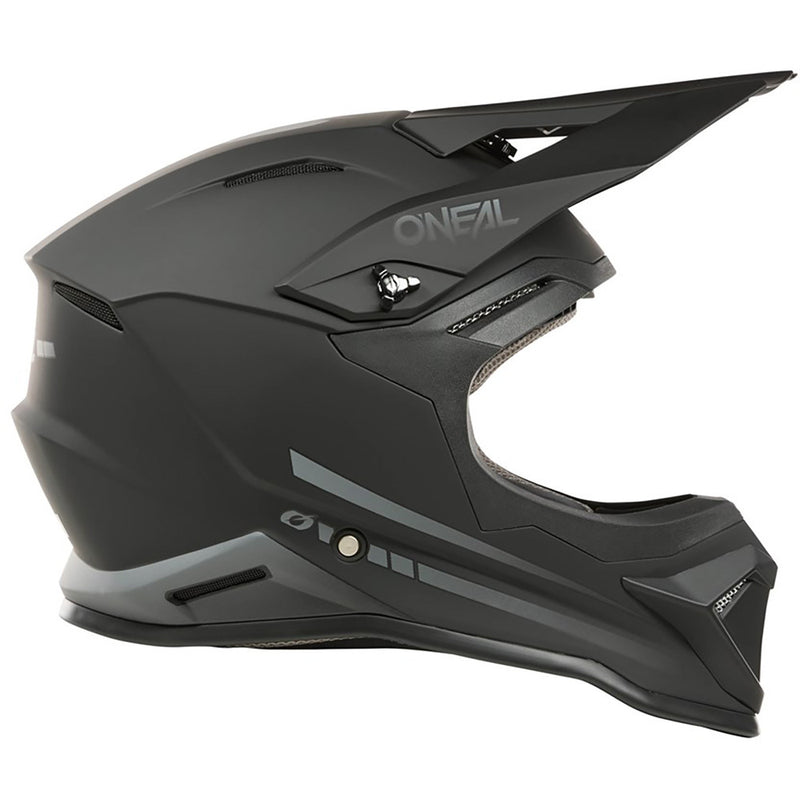 ONEAL 2025 1 SERIES SOLID BLACK KIDS HELMET