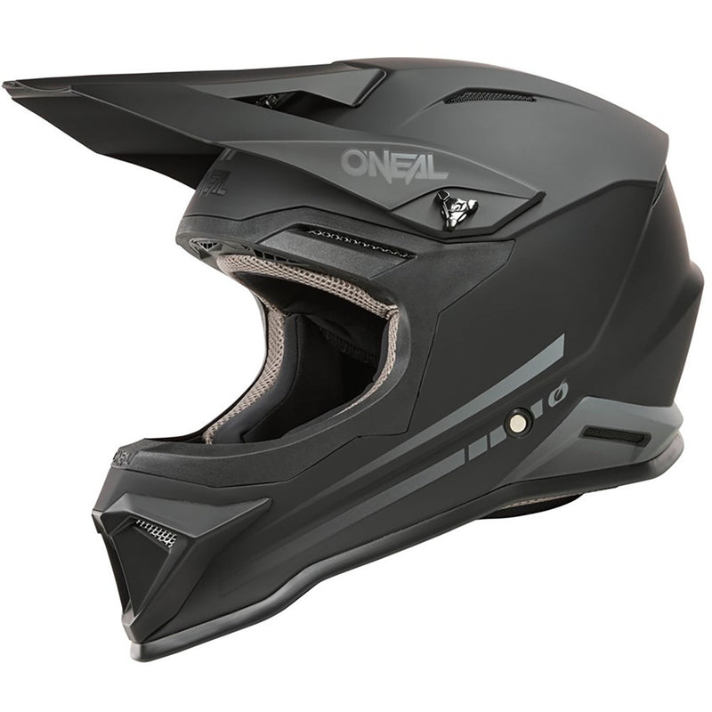 ONEAL 2025 1 SERIES SOLID BLACK KIDS HELMET