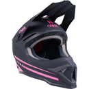 ONEAL 2026 1 SERIES SOLID MATTE BLACK & PINK HELMET