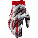 100% RIDEIT WHITE & RED GLOVES