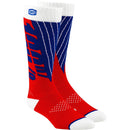 100% TORQUE COMFORT RED & BLUE MOTO SOCKS