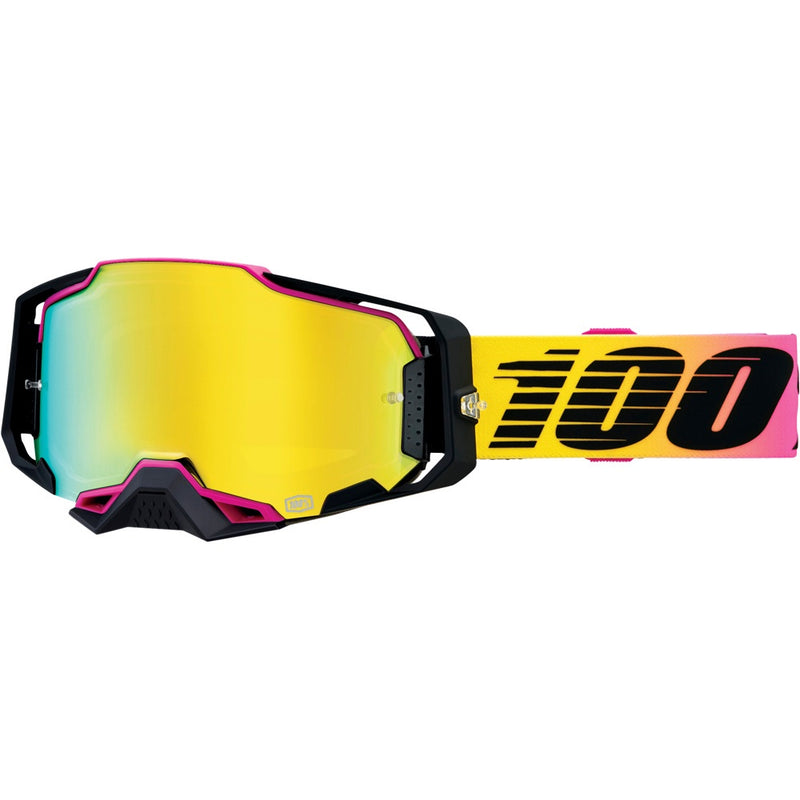 100% ARMEGA 91 GOGGLES WITH GOLD MIRROR LENS