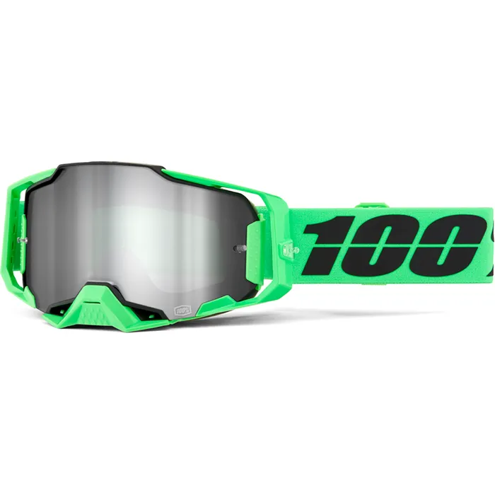 100% ARMEGA ANZA GOGGLES WITH SILVER MIRROR LENS