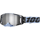 100% ARMEGA PETROS GOGGLES WITH SILVER MIRROR LENS