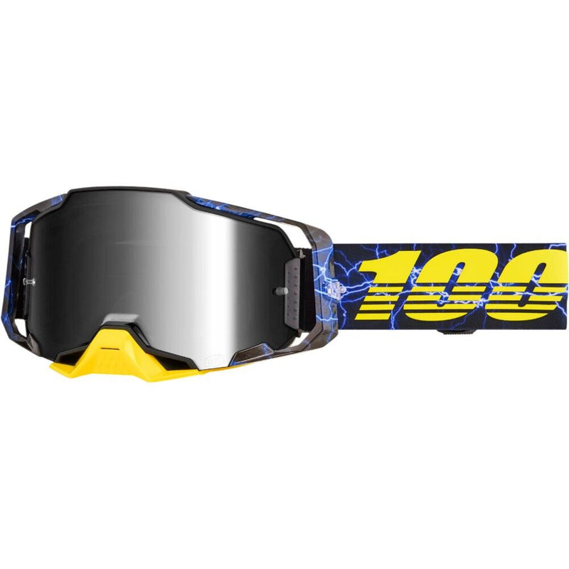 100% ARMEGA FURIOUS GOGGLES WITH SILVER MIRROR LENS