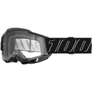 100% ACCURI 2 BLACKLINE GOGGLES WITH CLEAR LENS