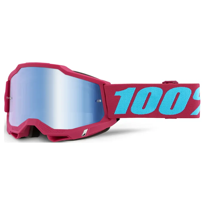 100% ACCURI 2 EXCELSIOR GOGGLES WITH BLUE MIRROR LENS