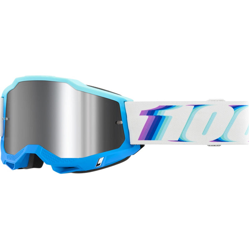 100% ACCURI 2 STAMINO GOGGLES WITH SILVER FLASH MIRROR LENS