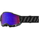 100% ACCURI 2 BLACKLINE GOGGLES WITH RED/BLUE MIRROR LENS