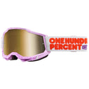 100% ACCURI 2 HUNDREDS GOGGLES WITH TRUE GOLD LENS