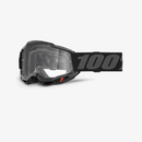 100% ACCURI 2 BLACK KIDS GOGGLES WITH CLEAR LENS